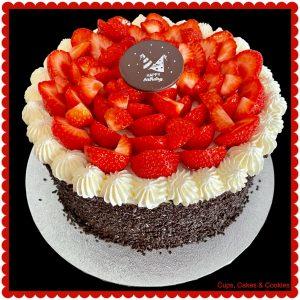 Biscuit met Slagroom en vers fruit