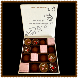 Bonbon doosje met marshmallows